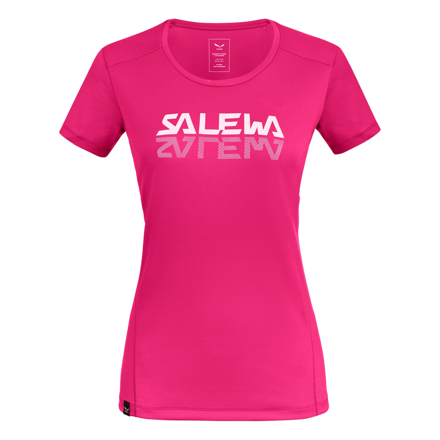 Camisetas Mujer Chile - Salewa Sporty Graphic Dry - Rosas - GNRF-05482